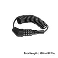 thumbnail image 2 of SEWACC Anti Theft Bike Cable Lock Motorbike Security Chain Black 1Pack 4X59In, 2 of 8