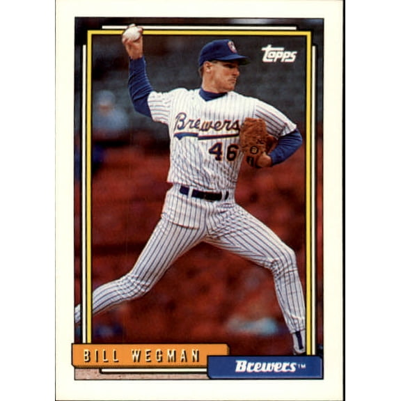 1992 Topps #22 Bill Wegman MLB Baseball Trading Card