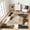 Brown, variant on GlowSol 2'x6' Hallway Runner Rugs Modern Abstract Print Runner Rug Non-Slip Bedroom Soft Runner Rug for Kitchen Laundry Room, Gray