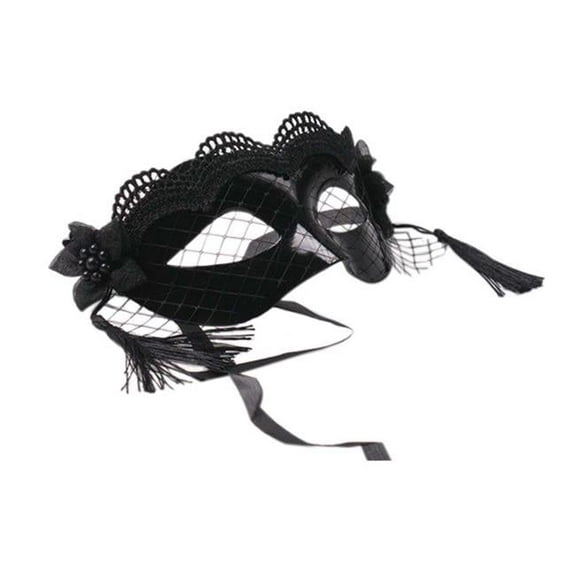 Mesh Masquerade Mardi Gras Deecorations Masks for Womens, Black
