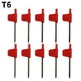 thumbnail image 1 of Fule 10× Small Torx screwdriver T Wrench Red Flag Type Spanner Key Screwdriver T5-T20, 1 of 7