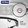 thumbnail image 2 of Basketball Rim, 18" Replacement Steel Rim Wall Mounted Basketball Goal Hoop with Net, Universal Professional Backboard Rims for Indoor Outdoor, Black, 2 of 7