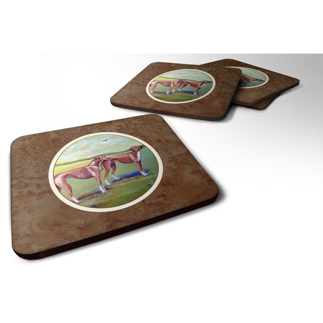 "Caroline's Treasures 7001FC Azawakh Hound Foam Coasters (Juego de 4), 3.5", Multicolor " Caroline's Treasures 7001FC