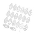 thumbnail image 1 of Face Painting Template, 20pcs Face Body Painting Template With Round Buckle For Holiday, 1 of 8