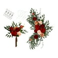 thumbnail image 2 of Billuyoard 2x exquisito letrero para fiesta de boda, conjunto de flores, fácil de organizar, mantener el de boda, regalos de flores para novia Kits de decoración para fiestas 18109 vino, 2 of 6