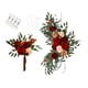 thumbnail image 2 of Inteprter 2 piezas hermosas flores decorativas simuladas decoración de boda flores fáciles de arquear son fáciles Kits de decoración para fiestas 18109 vino, 2 of 6