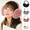 thumbnail image 1 of Dengjunhu Winter Fleece Furry Ear Warmers Earmuffs Foldable Earmuffs for Cold Weather, 1 of 7