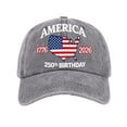 thumbnail image 3 of 250th Anniversary Baseball Hat 250th Birthday America 1776-2026 Classic Patriotic Men Women Cap, 3 of 7