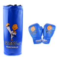 thumbnail image 2 of Kit de boxeo para niños y jóvenes, saco de boxeo, guantes y saco de boxeo. Azul, 2 of 8