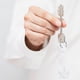 thumbnail image 4 of unbranded White Miniature Spine Keychain Durable Plastic Keyring for Mobile Phone and Bag, 4 of 7