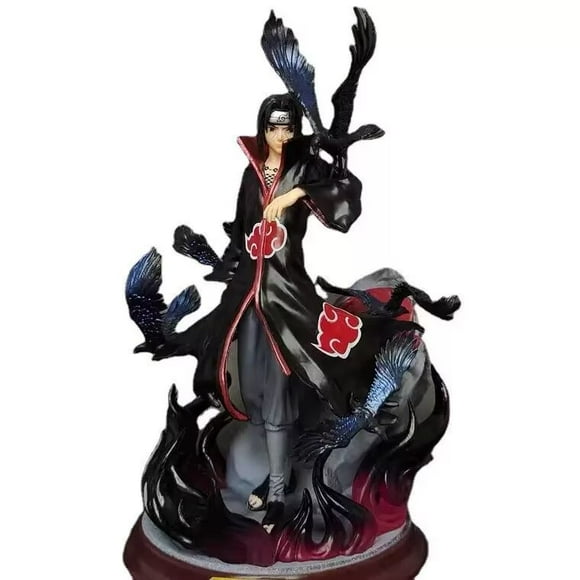 Figuras ornamentales Naruto Uchiha Itachi Crow PVC para mayores de 14 años