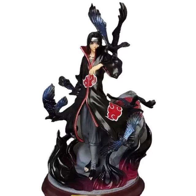 Figuras ornamentales Naruto Uchiha Itachi Crow PVC para mayores de 14 años