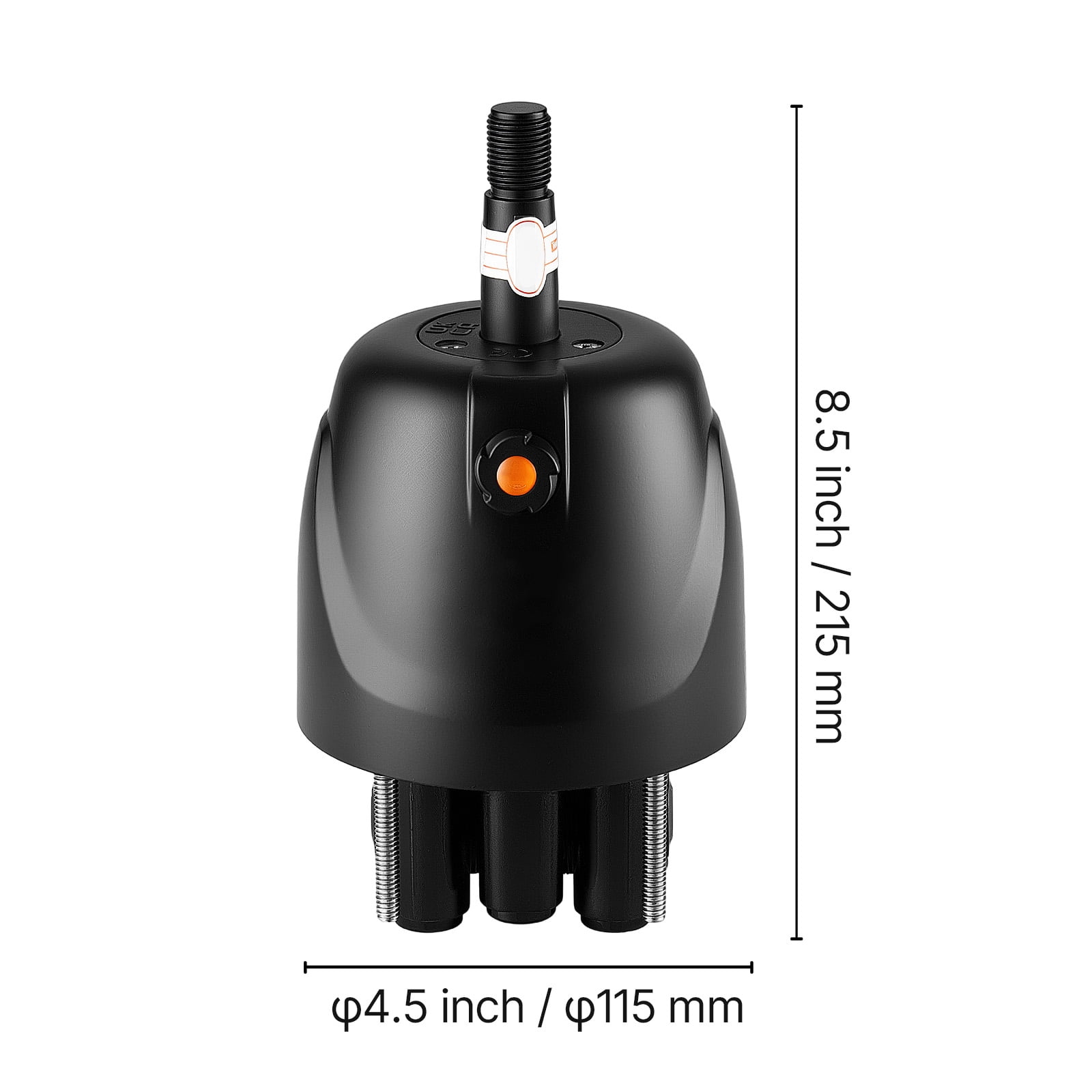 KFFKFF Hydraulic Steering Helm Pump for Boats, Marine Steering System with 150 HP Capacity, 2.5 MPa Max Pressure, Durable Aluminum Alloy Housing, Built-in Lock Valve, and Replaceable Shaft Seal