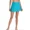 Blue, variant on Women's Solid Swim Skirt Build-in Brief Tummy Control Side Slit Tankini Bottoms