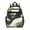 Black White Gray, variant on Teal Gold Marble Pattern Backpack for School,Cute School Bag,Schoolbag with Adjustable Shoulder Straps & Padded Back,15.25"x11.5"x5.25"