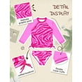 thumbnail image 6 of weVSwe Girls Rash Guard Swimsuit Rare Hem Cuffs Bathing Suit UPF 50+ Protection, 6 of 6