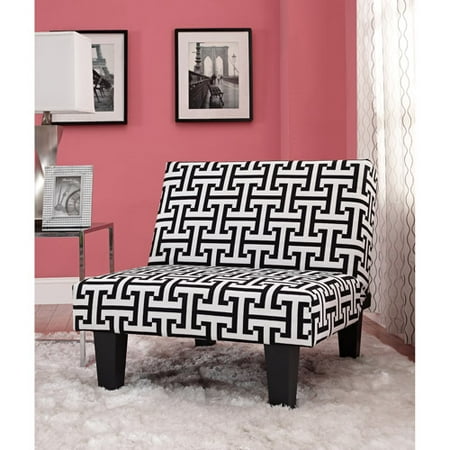 Kebo Chair, Black and White Geometric