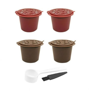 4pcs Refillable Reusable Coffee Filter Capsules Pods For Nespresso Best A1L4