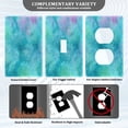 thumbnail image 3 of Light Switch Cover Switch Plate Outlet Cover Plug Cover for Electrical Duplex Outlets Pastel Blue Dandelions, 3 of 6