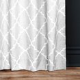 thumbnail image 2 of Hometrends Natalie 84" Back Tab Light Filtering Drapery Window Curtains Panel, White, 2 of 7