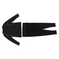 thumbnail image 2 of Leggings para hombre, camisa, conjunto de gimnasio, manga larga, alta elasticidad, gran tamaño, gimnasio masculino, kit para correr para deportes físicos, negro L, 2 of 12