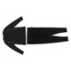 thumbnail image 2 of Conjunto de camiseta y leggings para hombre para gimnasio, manga larga, elástico, de gran tamaño, para correr, fitness, deportes, color negro, L, 2 of 15
