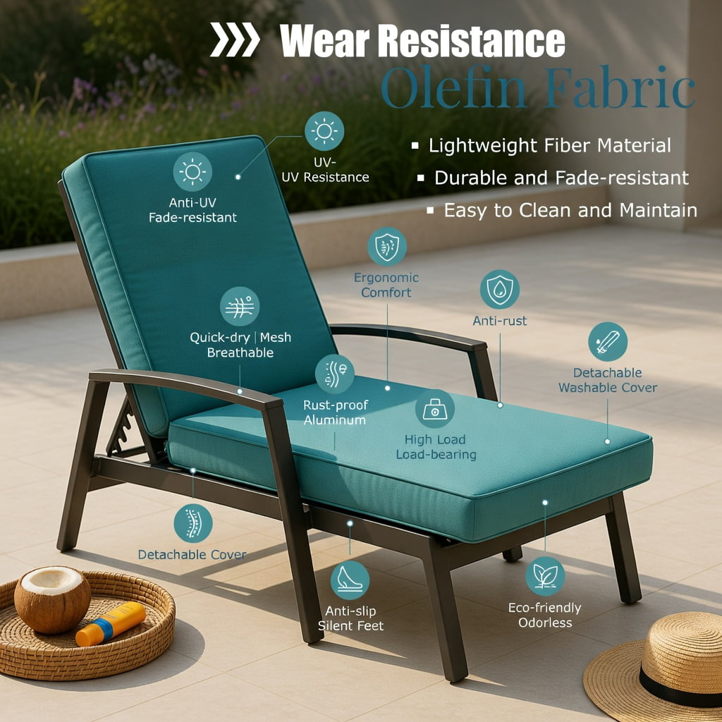 Hommoo 3-Piece Outdoor Rattan Rocking Chair Set with Tempered Glass Table, PE Wicker Patio Furniture for Backyard, Poolside, and Deck, Brown