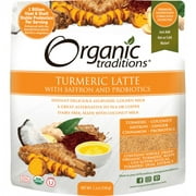 Organic Traditions - Turmeric Latte Powder with Probiotics and Saffron - 5.3 oz.