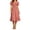 *Red, variant on VBVC Women's Smocked Square Neck Floral Midi Dress , Ladies' Short Puff Sleeve Tiered Dress , Summer Casual A-Line Dress For Women, M-4XL