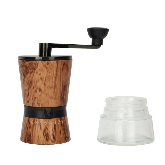 Moulin à Café Manuel, Moulin à Café à Main en Acier Inoxydable Corps Réglage Ergonomique de l'Échelle Portable pour les Entreprises