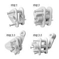 thumbnail image 4 of Pontoon Boat Gate Latch, Long Lasting Reliable Pontoon Door Latch Low Noise Rugged  for 1in Square Frames, 4 of 7