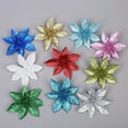 thumbnail image 4 of 10 Pcs of Christmas Flowers, which can be used to Decorate Christmas Trees, Garlands, Rattans, and Add Atmosphe.L(gold), 4 of 6