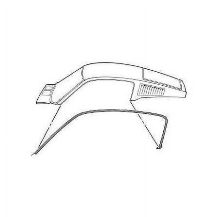 Scott Drake C7ZZ-6351222-3A 1967-1968 Fastback Roof Rail Seal