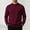 Wine, variant on Zylanna Men Mock Neck Sweater, Long Sleeve Soft Solid Color Warm Pullover Knit Jumper for Daily Wear Black