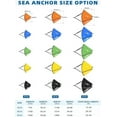 thumbnail image 6 of BLUEWING 42" Drift Sock Sea Anchors with Buoy Ball Float Leash 840D Nylon Parachute Drift Anchor Fishing Drogue for Marine Boat/Jet Ski/Sail Boat Green, 6 of 7