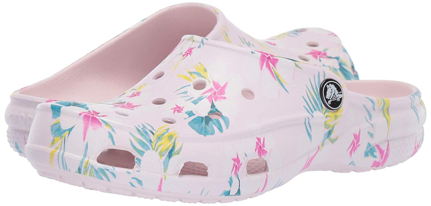 barely pink crocs size 7