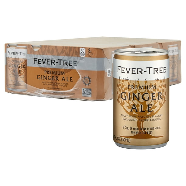 FeverTree Premium Ginger Ale Cans, No Artificial Sweeteners