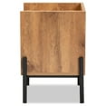 thumbnail image 4 of Baxton Studio Tasman Modern and Contemporary Industrial Natural Brown Finished Wood and Black Metal End Table, 4 of 7