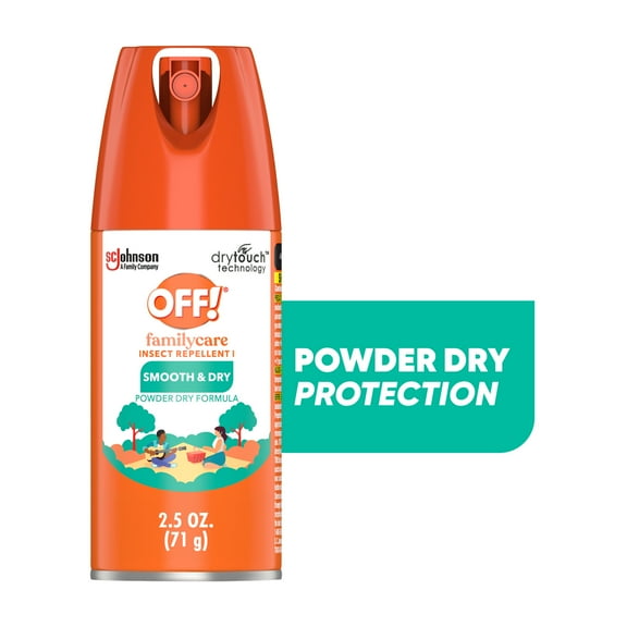 OFF! FamilyCare Insect Repellent I, Smooth & Dry Bug Spray, 2.5 fl oz, 1 Count