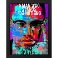 thumbnail image 2 of Stephen Chambers 19x24 Black Modern Wood Framed Wall Art Titled - Malcolm X, 2 of 6