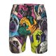thumbnail image 3 of Fotbe Colorful Pug Trajes de Baño Estampados para Hombre, Shorts de Verano de Secado Rápido, Ropa de Playa, Bañadores-Large, 3 of 6