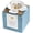 Dusty Blue, variant on 20 PCS Candy Boxes, 3 In 1 White Favor Boxes With Floral Decor, White Thank You Tags Gift Wrapping For Wedding Birthday Baby Shower Decorations Party -2.55x2.55x2.55''