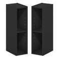 thumbnail image 5 of Furinno FULDA Set of 2. 2-Tier 6-In Width Narrow Bookcase. Blackwood, 5 of 5