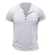 thumbnail image 2 of pstuiky Camisa de manga corta para hombre, Camiseta de manga corta para hombre, estilo casual, lisa, con cuello redondo y botones camisas casuales para hombre xl, 2 of 4