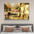 thumbnail image 2 of Póster de lienzo con un puente de arco que se extiende sobre un río tranquilo, decoración de dormitorio, paisaje deportivo, decoración de oficina, regalo, estilo marco, 12 x 18 pulgadas (30 x 45 cm), 2 of 8