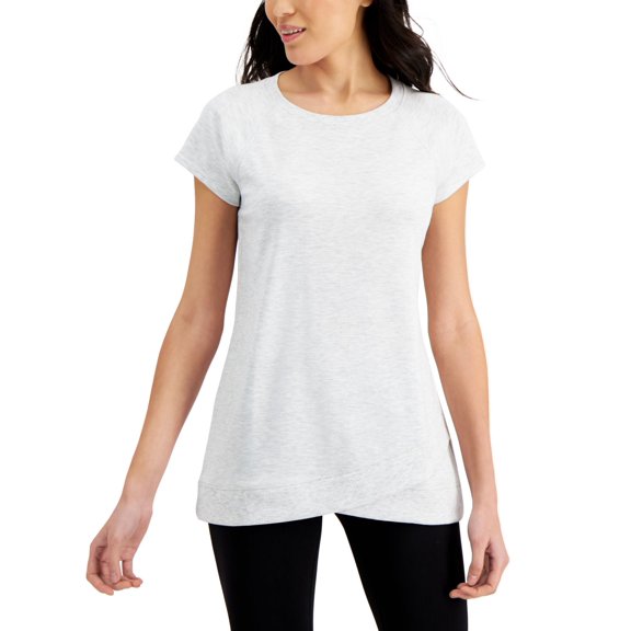 allbrand365 designer Ideology Womens Short-Sleeve T-Shirt,White Heather,Small