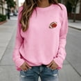 thumbnail image 2 of Kaondbfi Womens Football Embroidered Sweatshirt Casual Crewneck Pullover Long Sleeve Tops for Football Fans Fall Essentials Clothes, 2 of 6