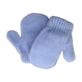 thumbnail image 4 of grinderPUNCH Children Toddler Blue Winter Unisex Gloves Magic Stretch Soft Knit Mittens 0-6 Months Blue, 4 of 5