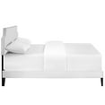 thumbnail image 3 of Modway Corene Vinyl Queen Platform Bed with Squared Tapered Legs in White, 3 of 6