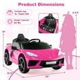 thumbnail image 2 of Infans 12V Electric Kids Ride On Car with Remote Control Wireless Connection Lights, 2 of 7